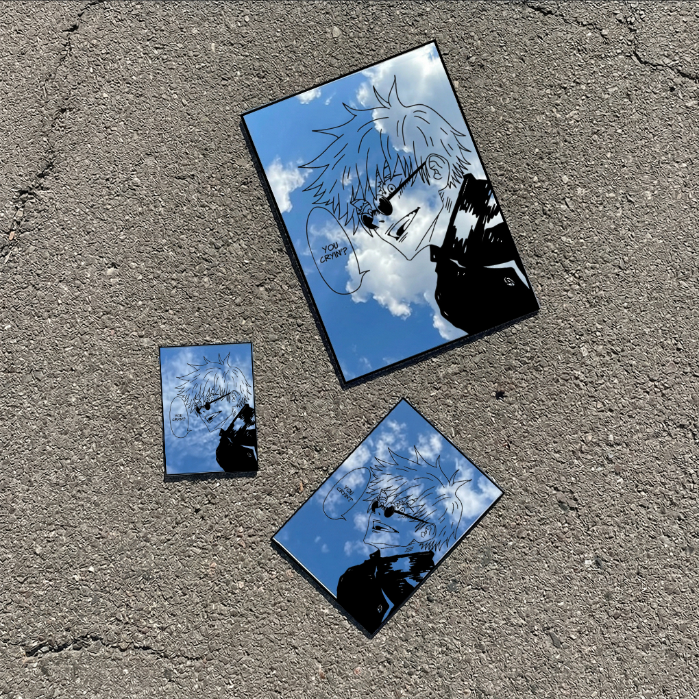 Gaming Accessories Decor - Custom Design Anime Mirror Vintage Wall