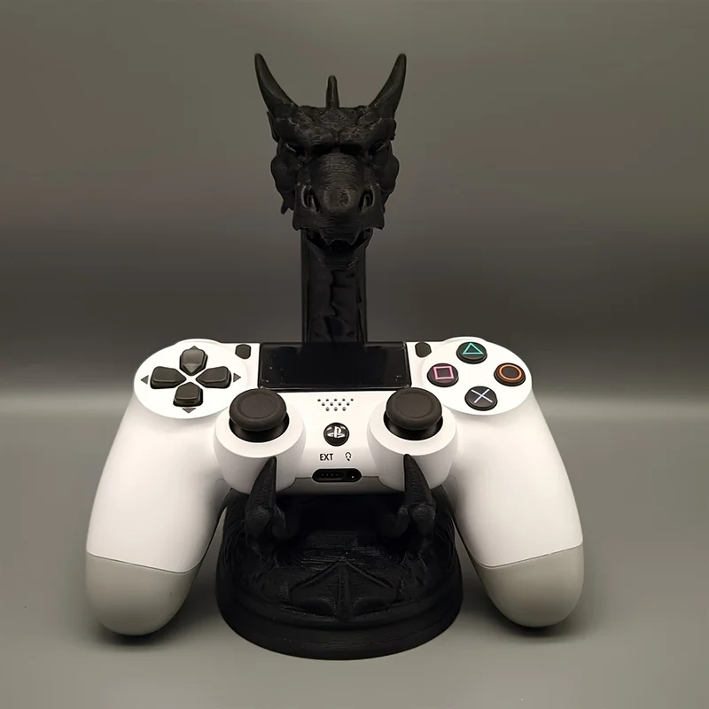 Gaming Accessories To 3D Print - 3D Printed Fantasy Dragon Skull Controller