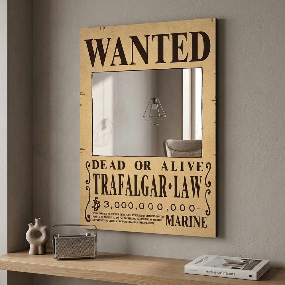 Gaming Accessories To Have - One Piece Trafalgar Law Wanted Poster