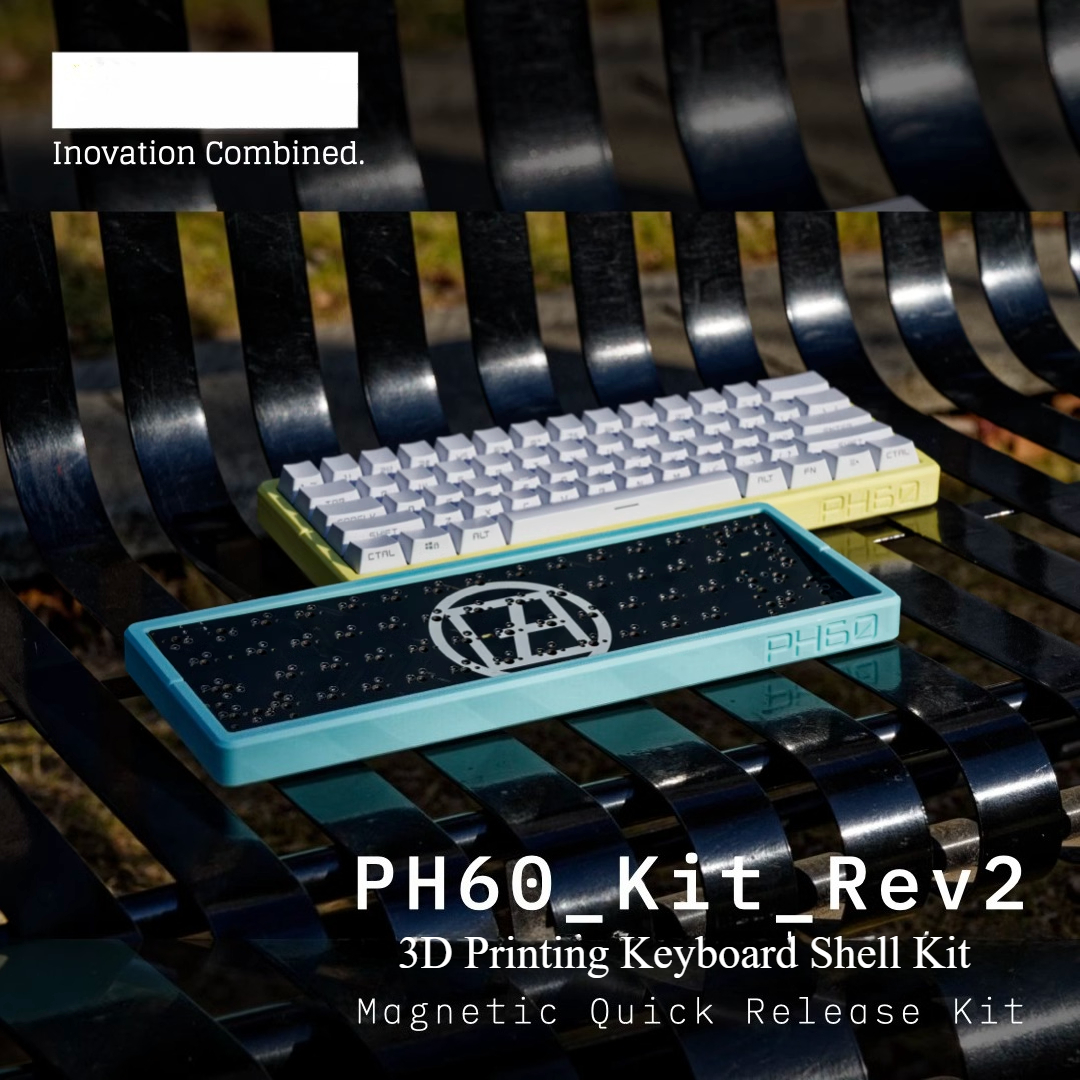 Gaming Accessories To 3D Print - PH60 Kit Rev2 HHKB Keyboard Shell