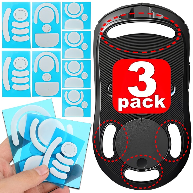 Gaming Accessories Logitech - 1-3Pack Wireless Mouse Skates Wear-Resistant DIY