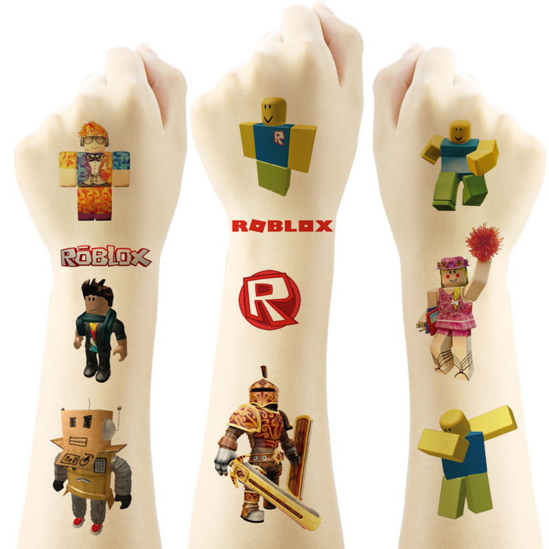 Gaming Accessories Roblox - Roblox Game Tattoo Stickers Roblox Birthday