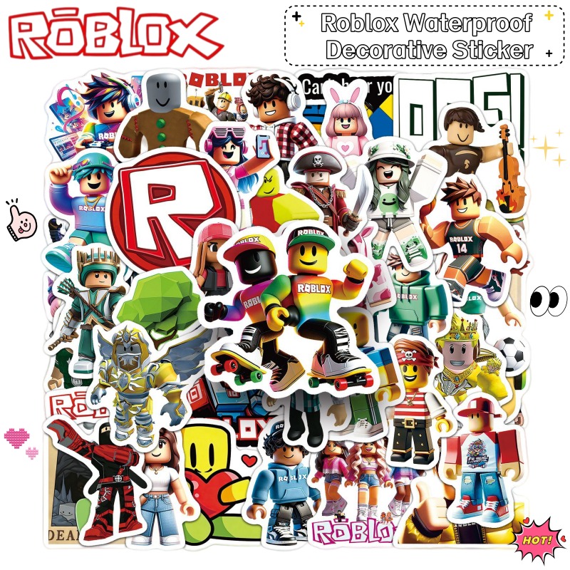 Gaming Accessories Roblox - Roblox Cartoon Secondary Waterproof Sticker Game