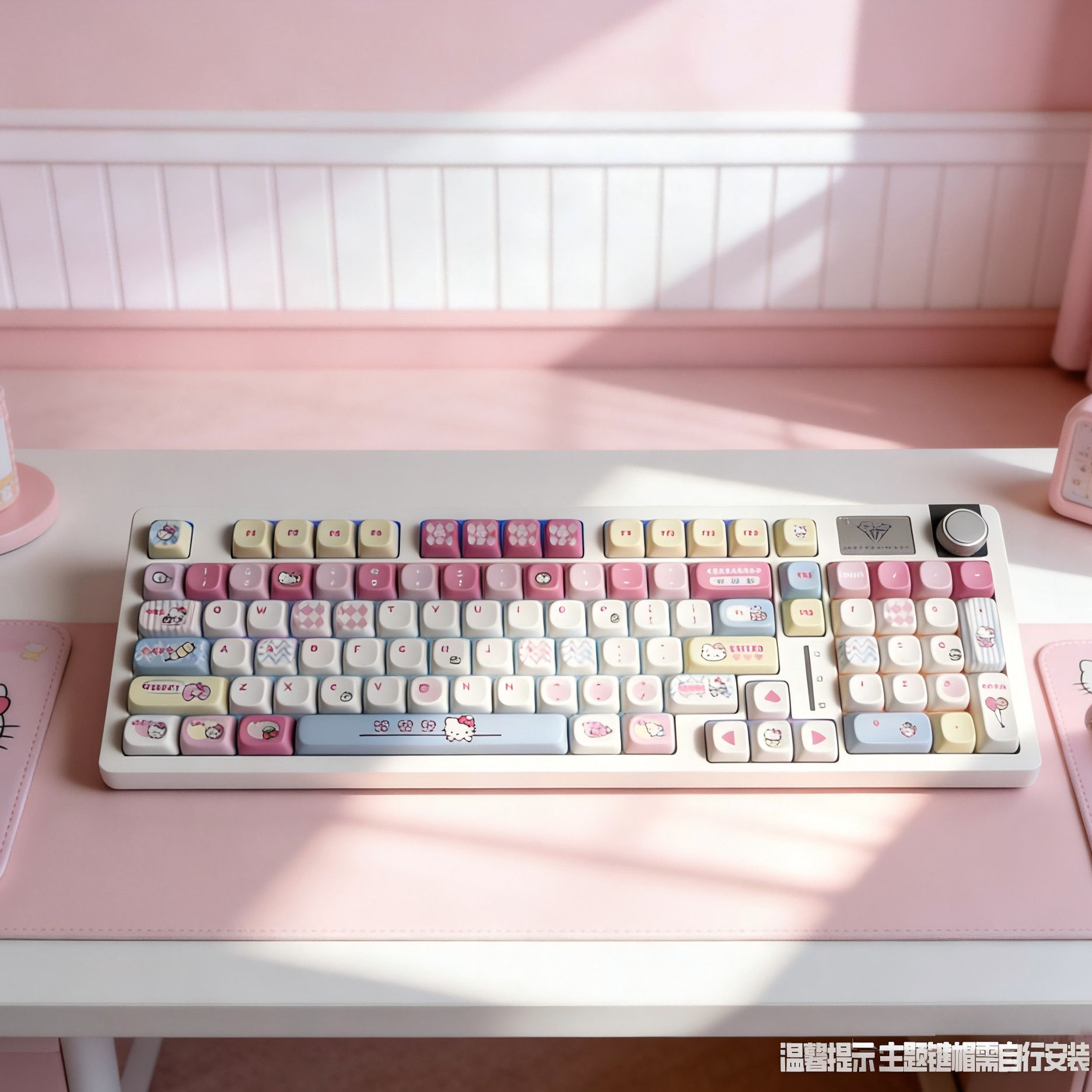 Gaming Accessories Decor - Anime Sanrio Hello Kitty Tri-mode Mechanical