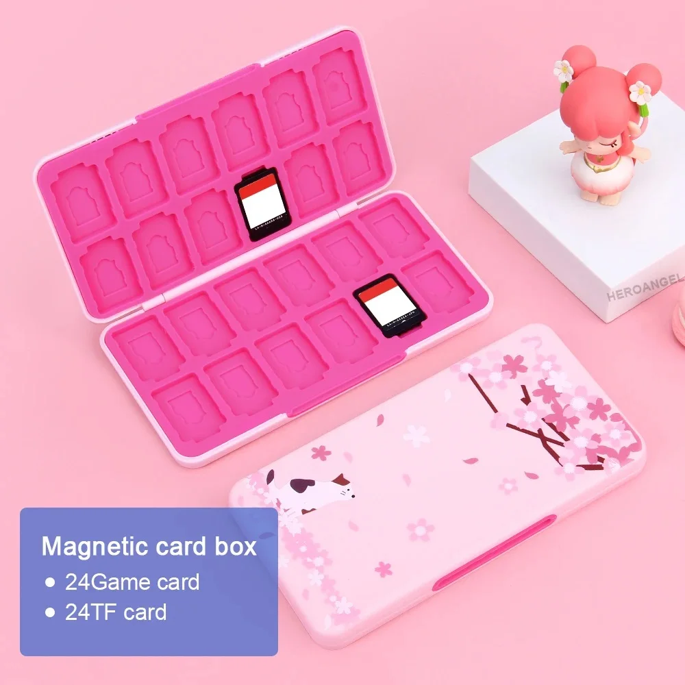 Gaming Accessories Box - 24 in 1 Game Card Case