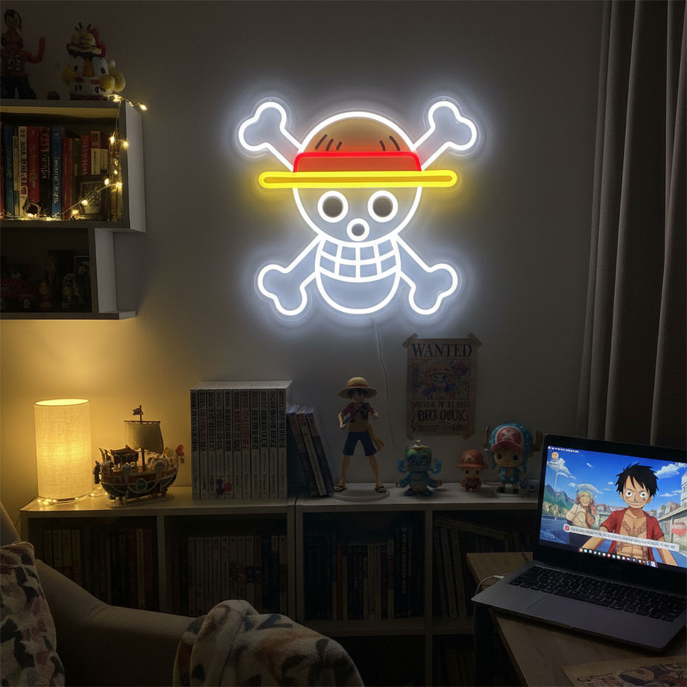 Gaming Accessories Decor - Pokemon One Piece Anime Neon Sign