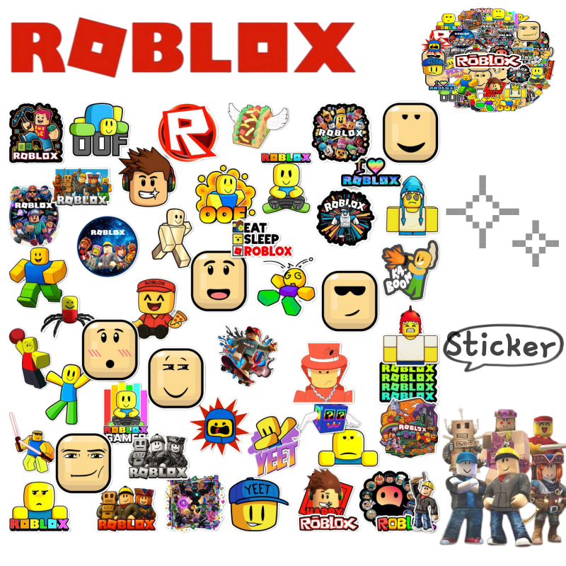 50pcs Roblox Stickers Cartoon  - Gaming Accessories Roblox 评论和价格