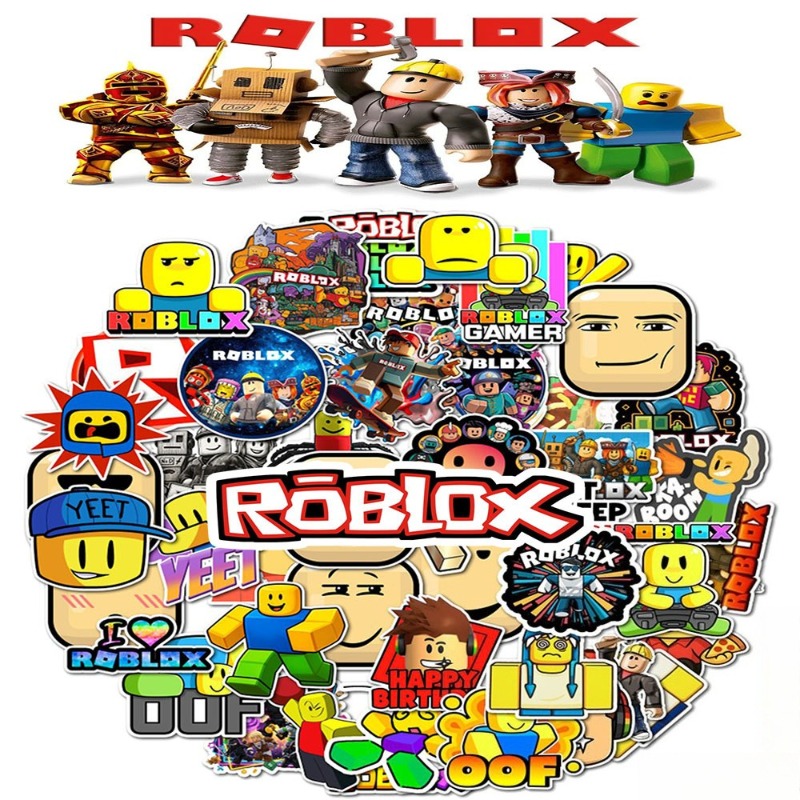 50pcs Roblox Stickers Cartoon  - Gaming Accessories Roblox 评论和价格