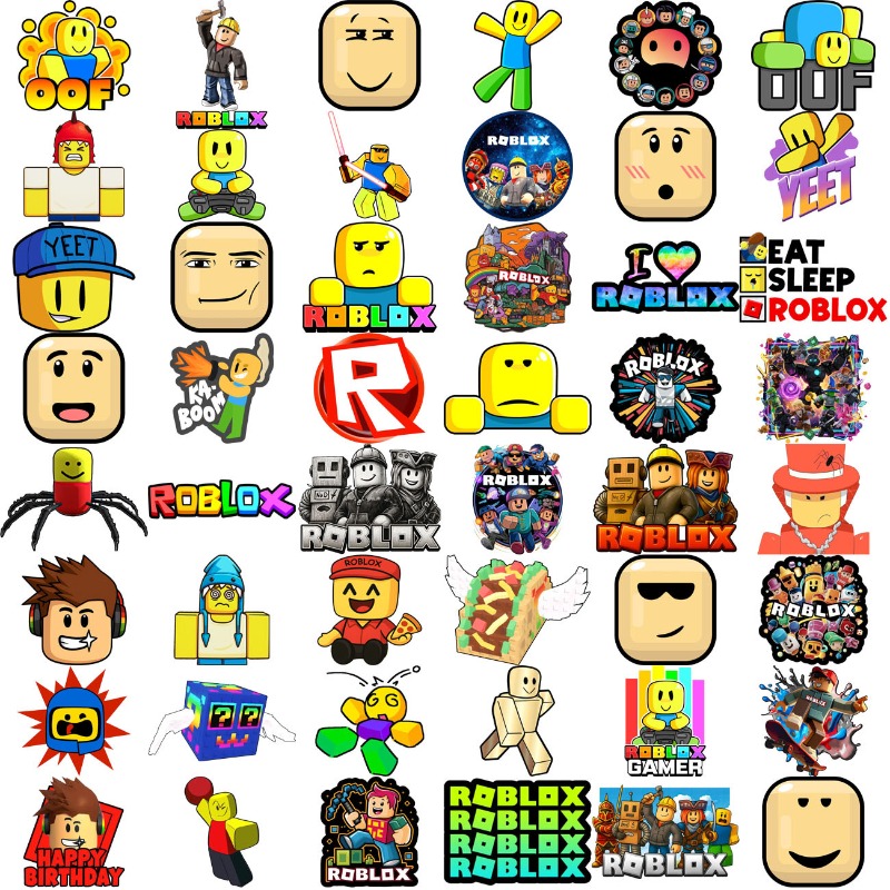 50pcs Roblox Stickers Cartoon  - Gaming Accessories Roblox 评论和价格