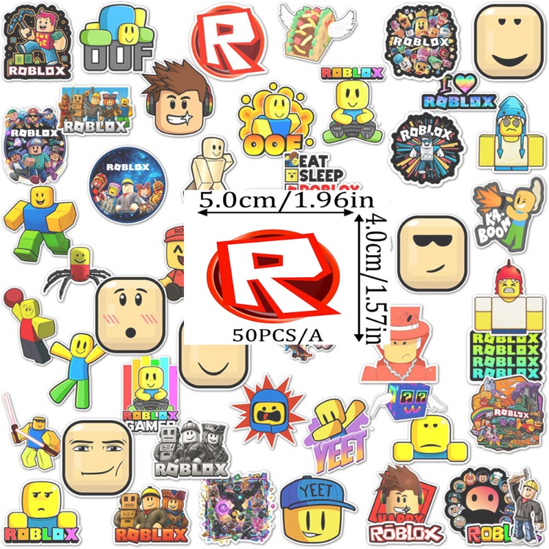 50pcs Roblox Stickers Cartoon  - Gaming Accessories Roblox 评论和价格