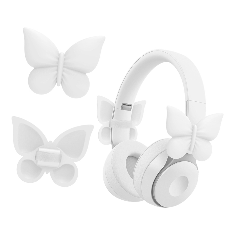 2Pcs Silicone Bowknot Earbuds  - Gaming Accessories Decor 评论和价格