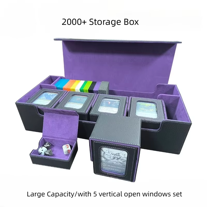 Large Capacity PU Leather Gami - Gaming Accessories Box 评论和价格