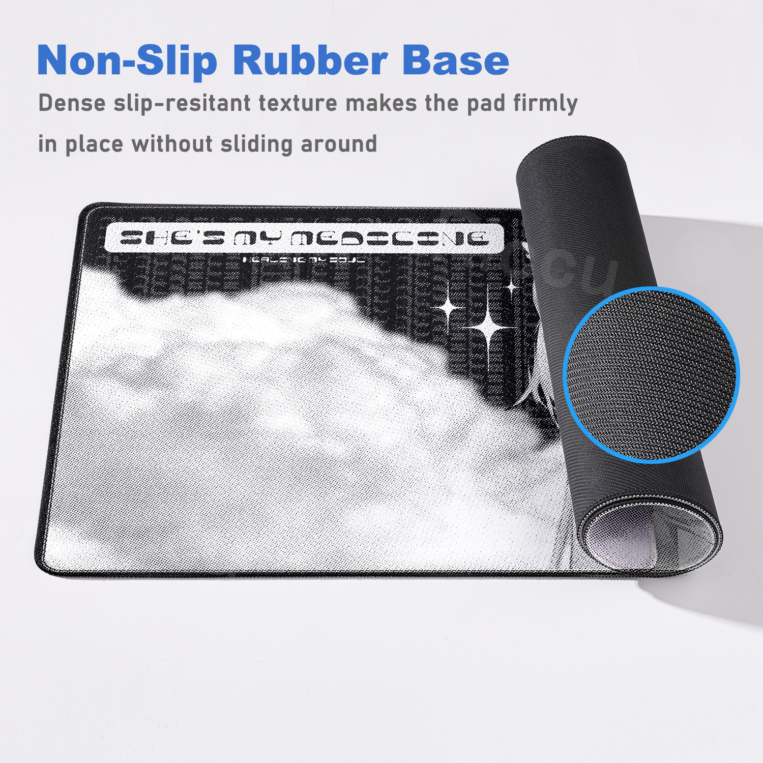 Angel Mousepad Black White Cut - Gaming Accessories White 评论和价格
