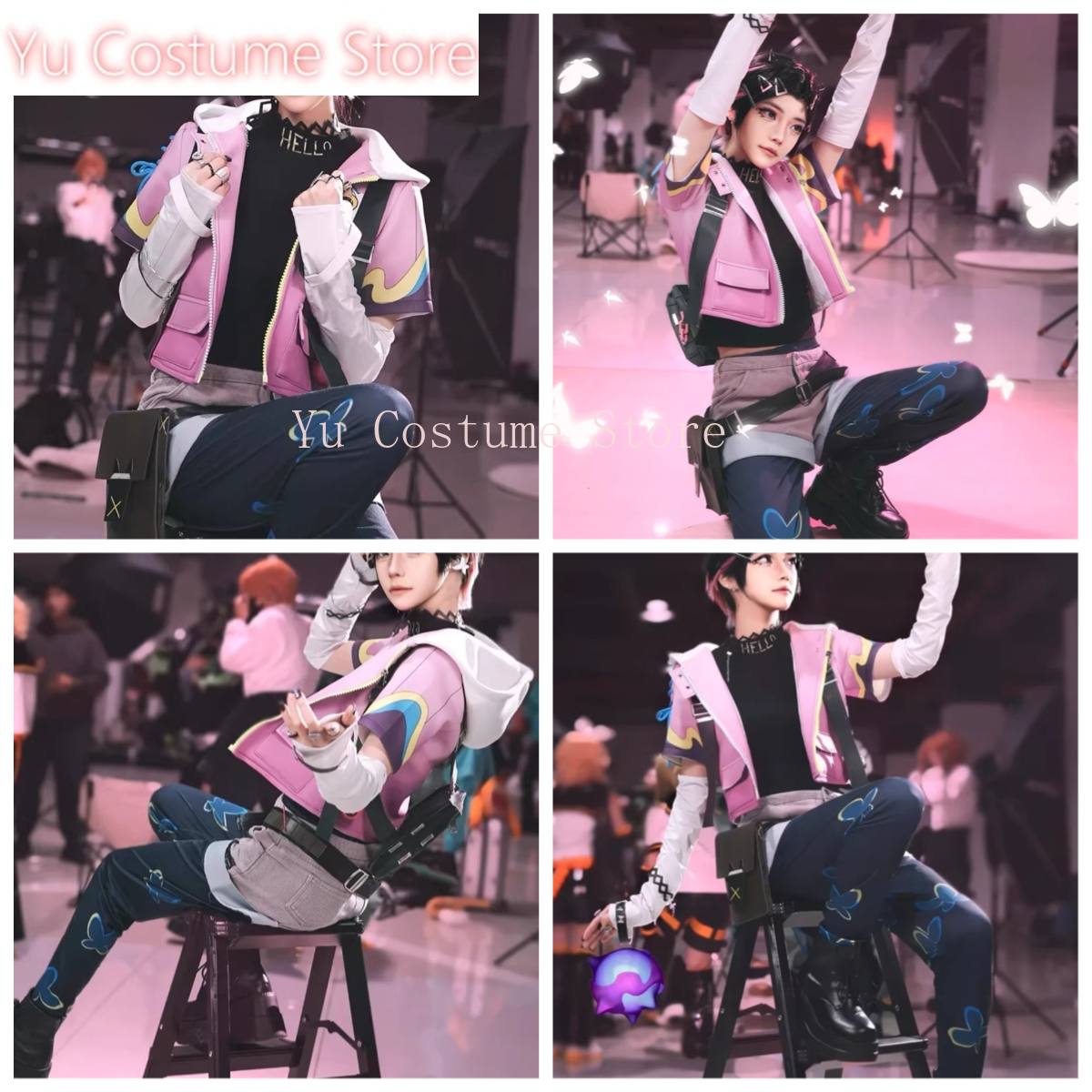 Clove Cosplay Costume Purple G - Gaming Accessories Store 评论和价格