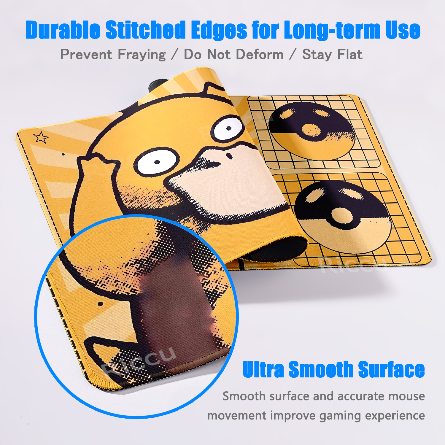 Cartoon Pokémon Mouse Pad Non- - Gaming Accessories Pc Setup 评论和价格