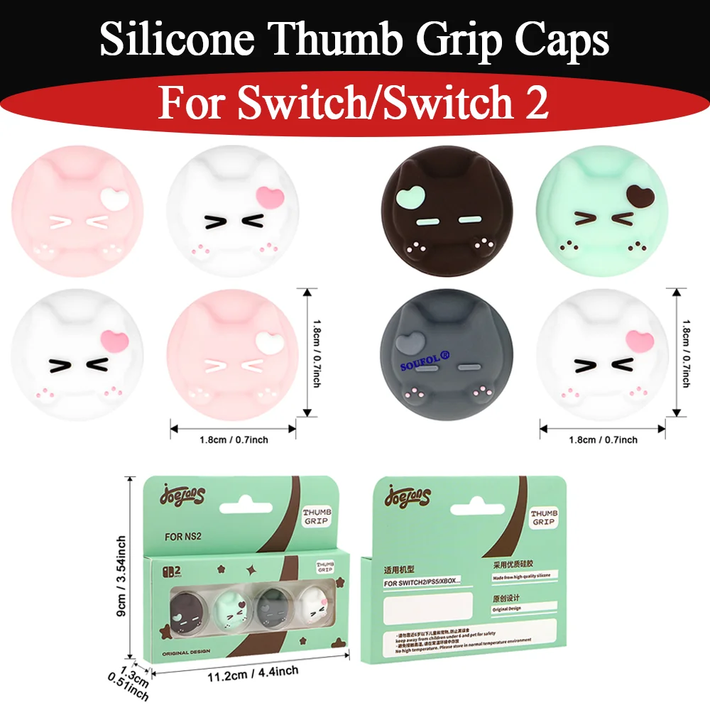 Anti-Slip 4 PCS Cute Analog St - Gaming Controllers Xbox Accessories 评论和价格