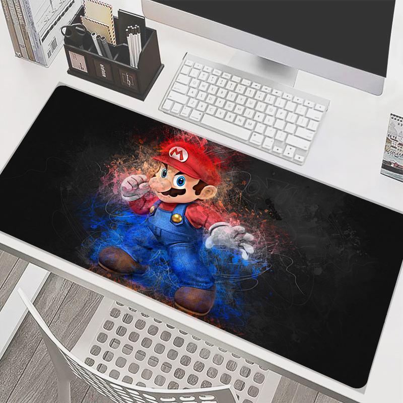 90x40cm Mouse Pad M-Mario Anim - Gaming Accessories White 评论和价格