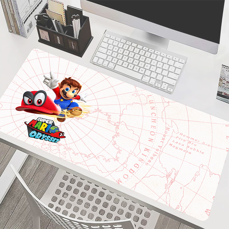 90x40cm Mouse Pad M-Mario Anim - Gaming Accessories White 评论和价格