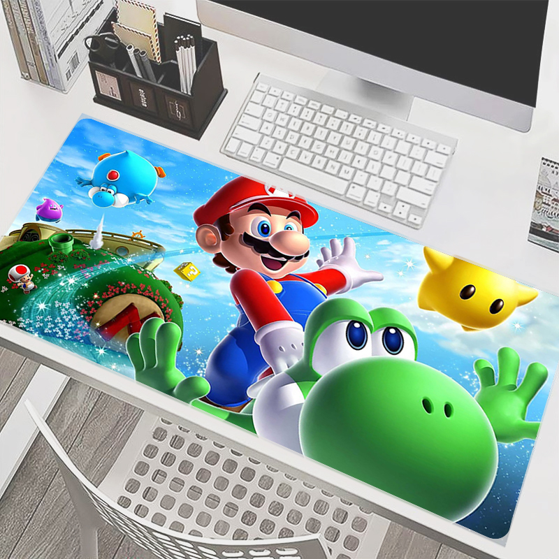 90x40cm Mouse Pad M-Mario Anim - Gaming Accessories White 评论和价格