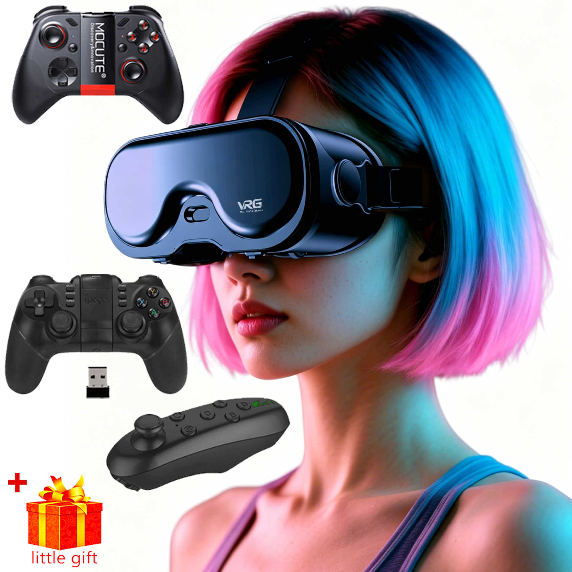 VR Glasses 3D Headset Virtual  - Gaming Accessories 10 Year Old 评论和价格