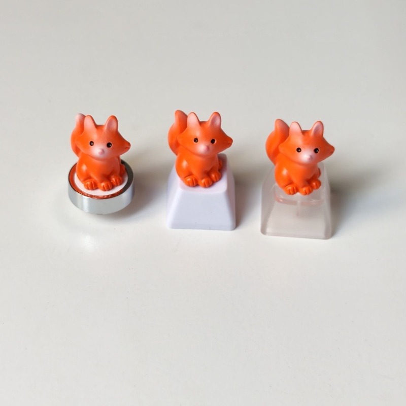 1PC Fox Cute Keycap Animal Per - Gaming Accessories Decor 评论和价格