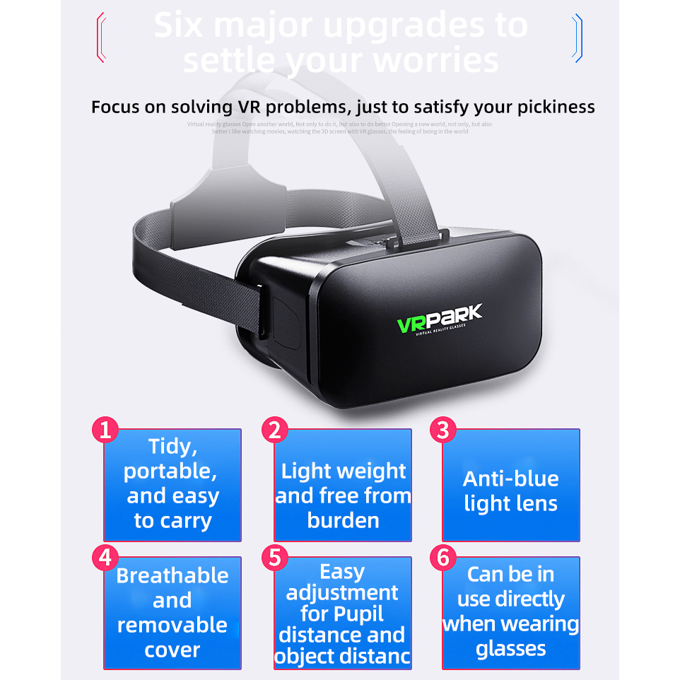 VR Glasses 3D Virtual Reality  - Gaming Accessories 10 Year Old 评论和价格