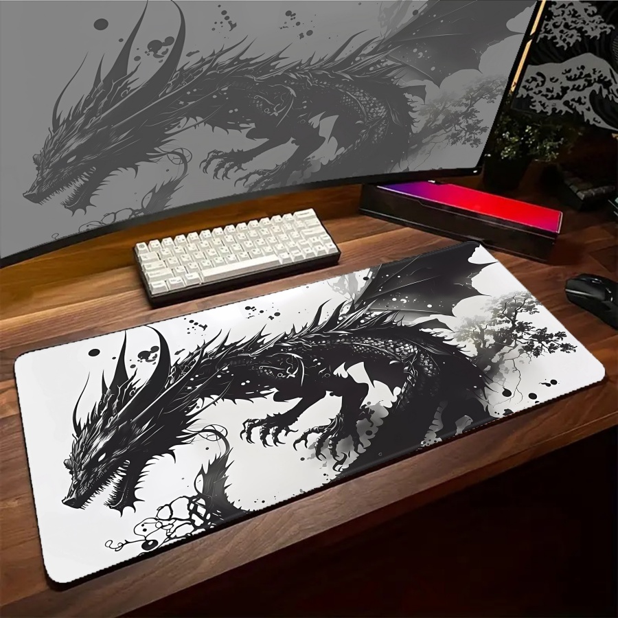 Mousepad Large Kawaii Dragon M - Gaming Accessories Pc Setup 评论和价格