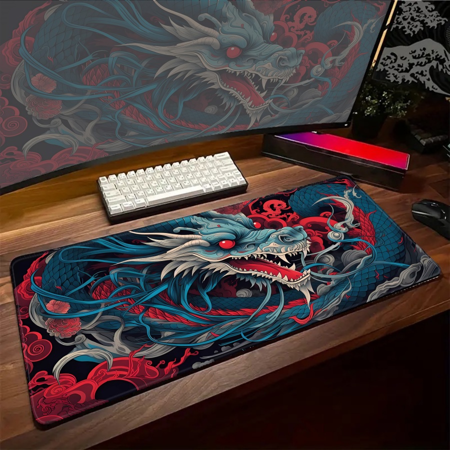 Mousepad Large Kawaii Dragon M - Gaming Accessories Pc Setup 评论和价格