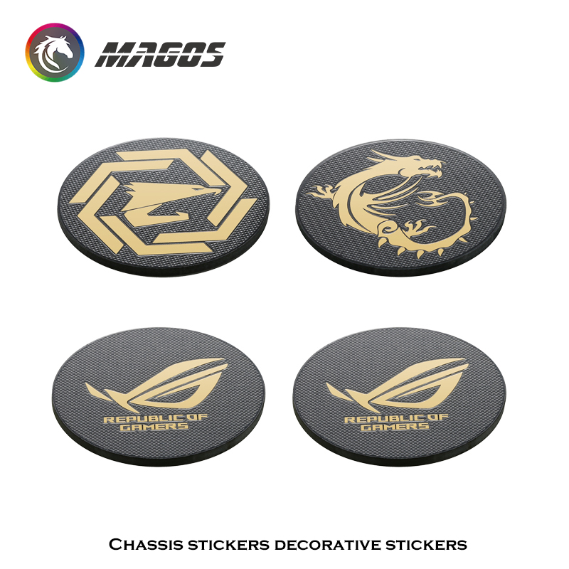 Computer Case Fan Metal Sticke - Gaming Accessories Decor 评论和价格