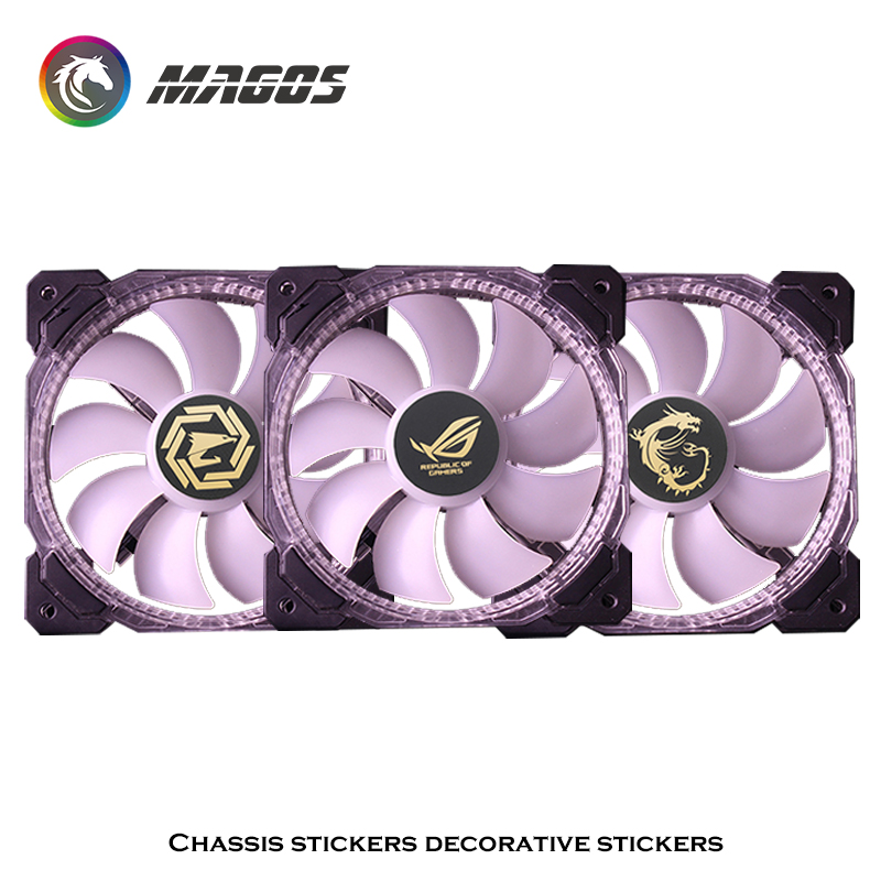 Computer Case Fan Metal Sticke - Gaming Accessories Decor 评论和价格
