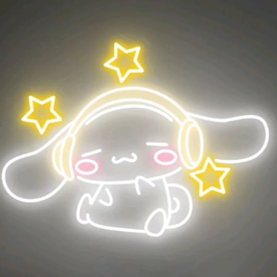 Cinnamoroll Headphones Neon Si - Gaming Accessories Decor 评论和价格