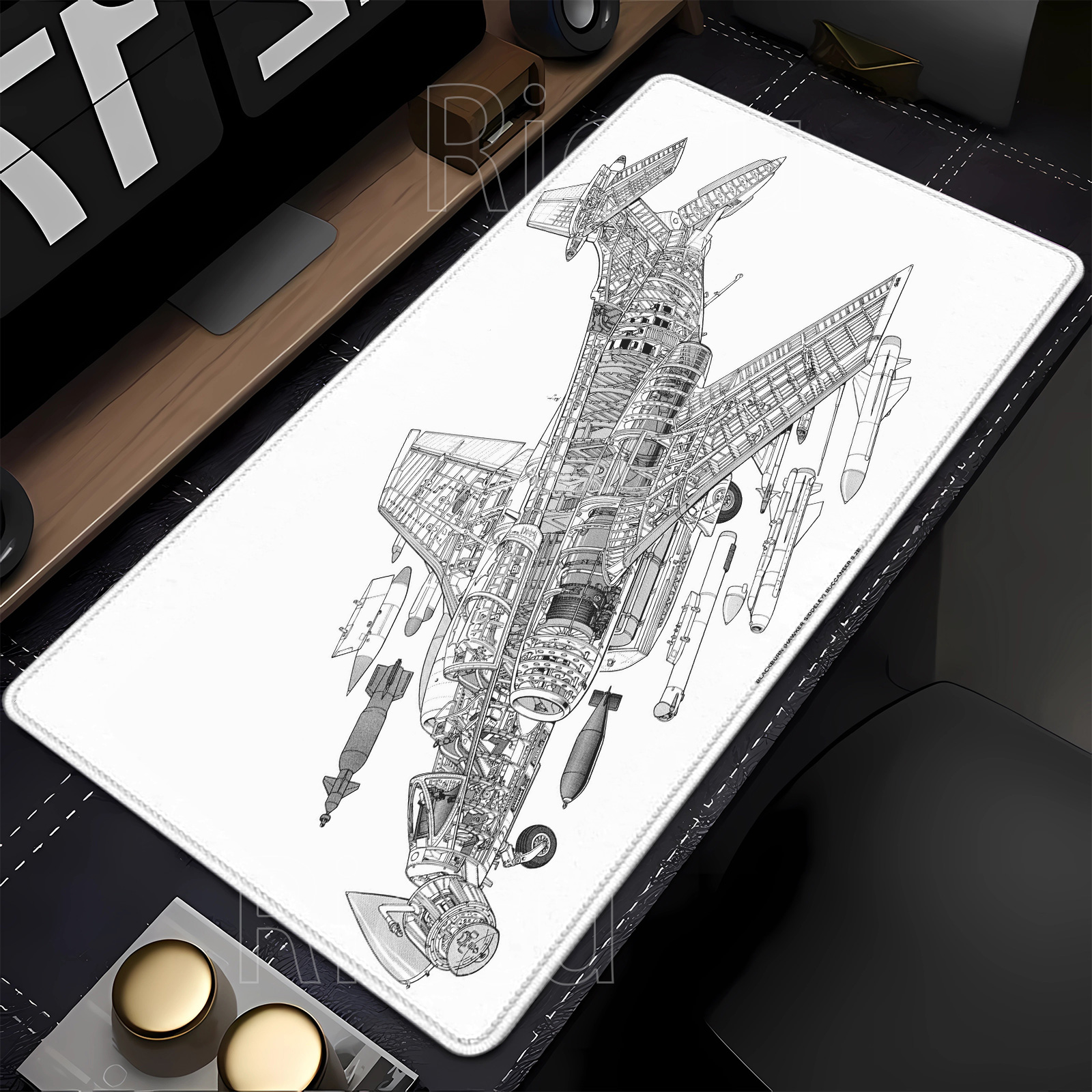 Airplane Drawing Black And Whi - Gaming Accessories White 评论和价格