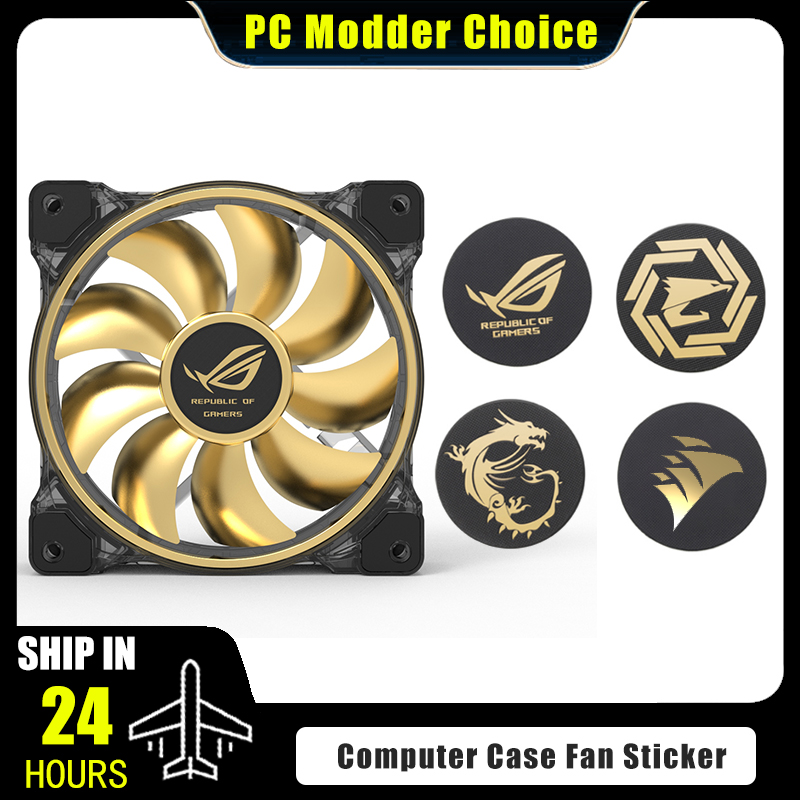 Computer Case Fan Logo Sticker - Gaming Accessories Decor 评论和价格