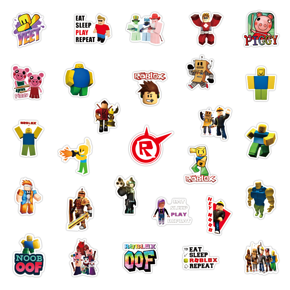 50 Pcs Roblox New Hot Stickers - Gaming Accessories Roblox 评论和价格