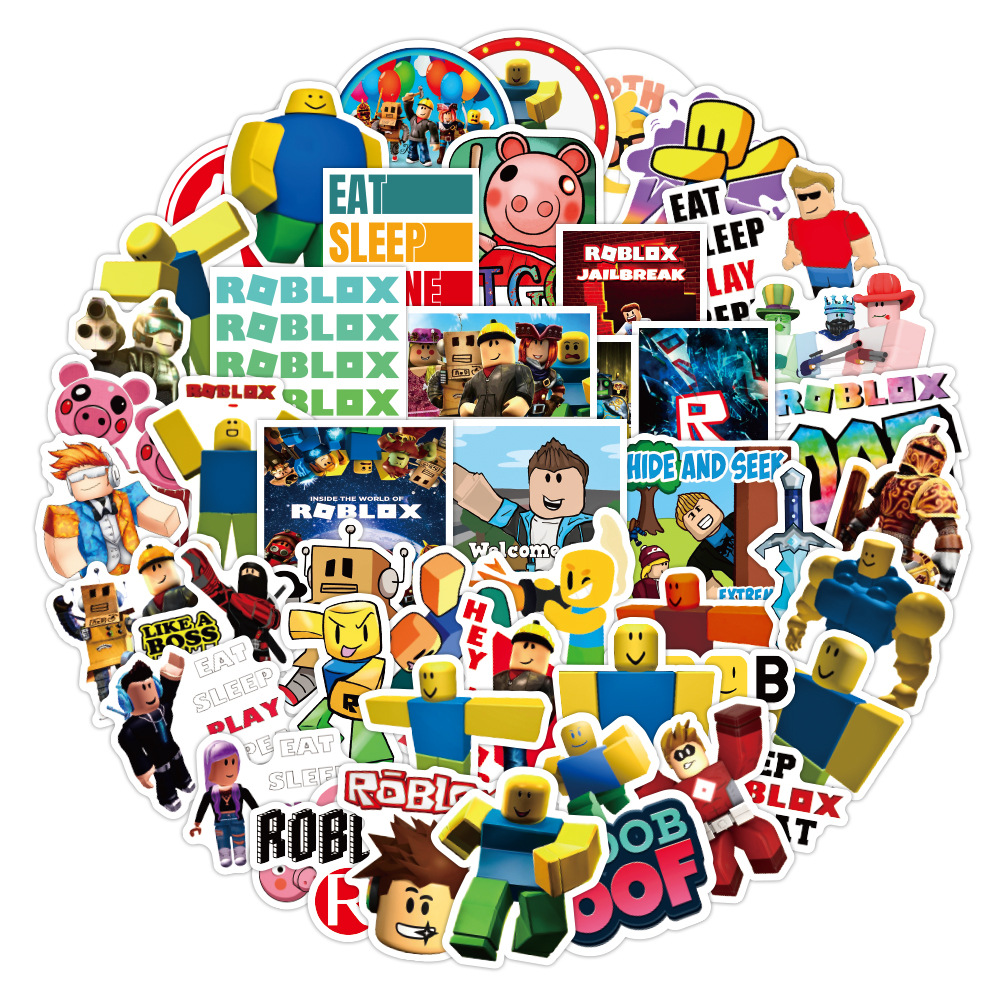 50 Pcs Roblox New Hot Stickers - Gaming Accessories Roblox 评论和价格