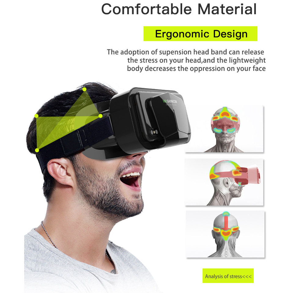 Shinecon VR Glasses 3D Headset - Gaming Accessories 10 Year Old 评论和价格
