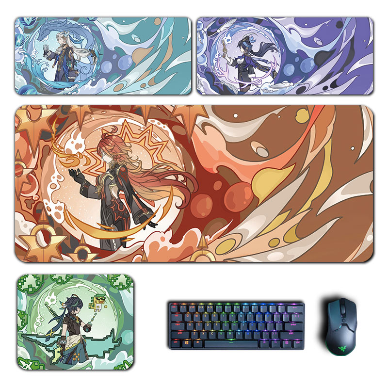 Anime Genshin Impact Mouse Pad - Gaming Accessories Keyboards 评论和价格