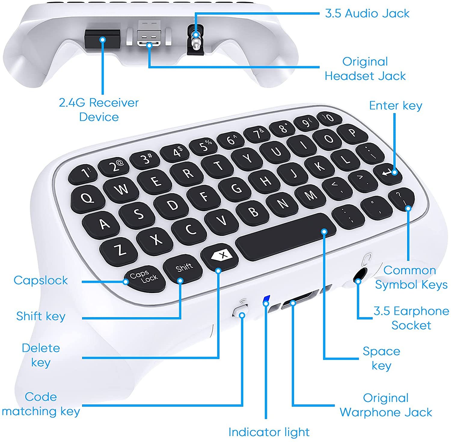 Wireless 2.4Ghz Mini Controlle - Gaming Controllers Xbox Accessories 评论和价格