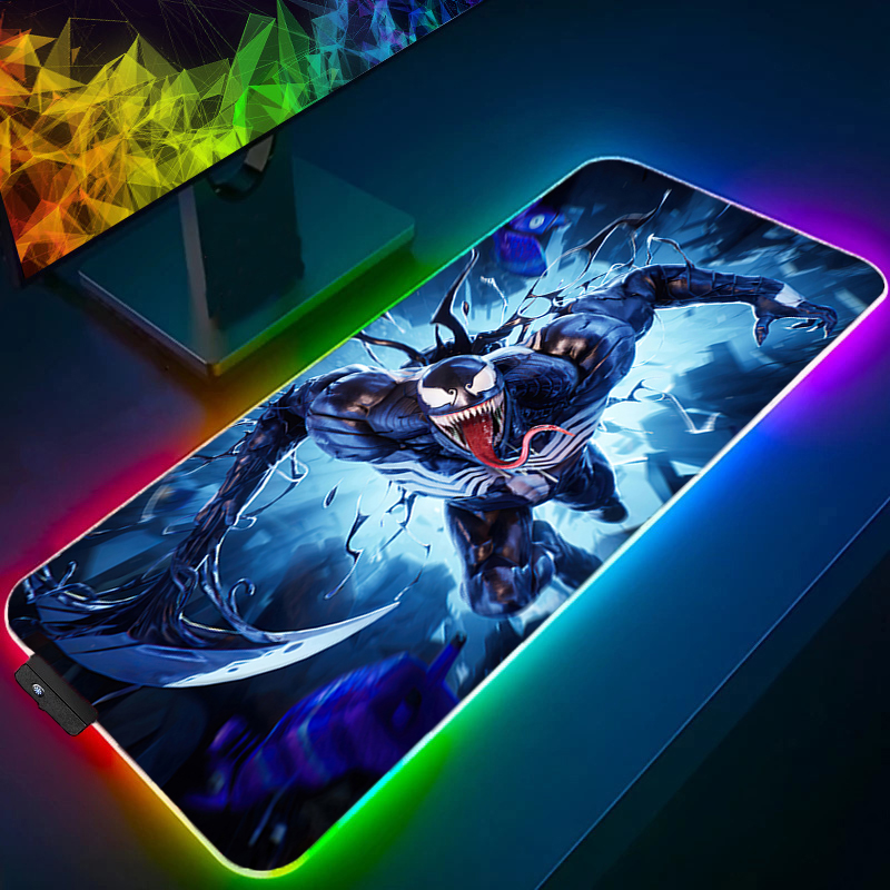 RGB Mouse Pad Edge White Gamer - Venom Gaming Accessories 评论和价格