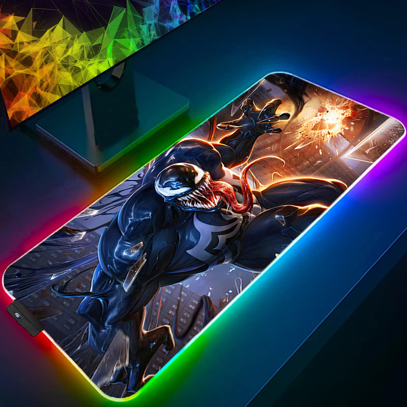 RGB Mouse Pad Edge White Gamer - Venom Gaming Accessories 评论和价格