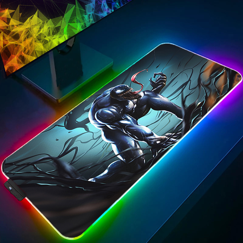 RGB Mouse Pad Edge White Gamer - Venom Gaming Accessories 评论和价格
