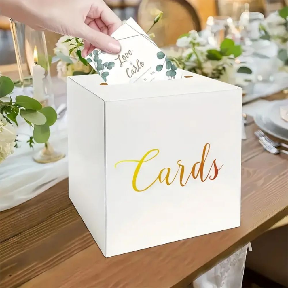 1set White Card Boxes Wedding  - Gaming Accessories Box 评论和价格