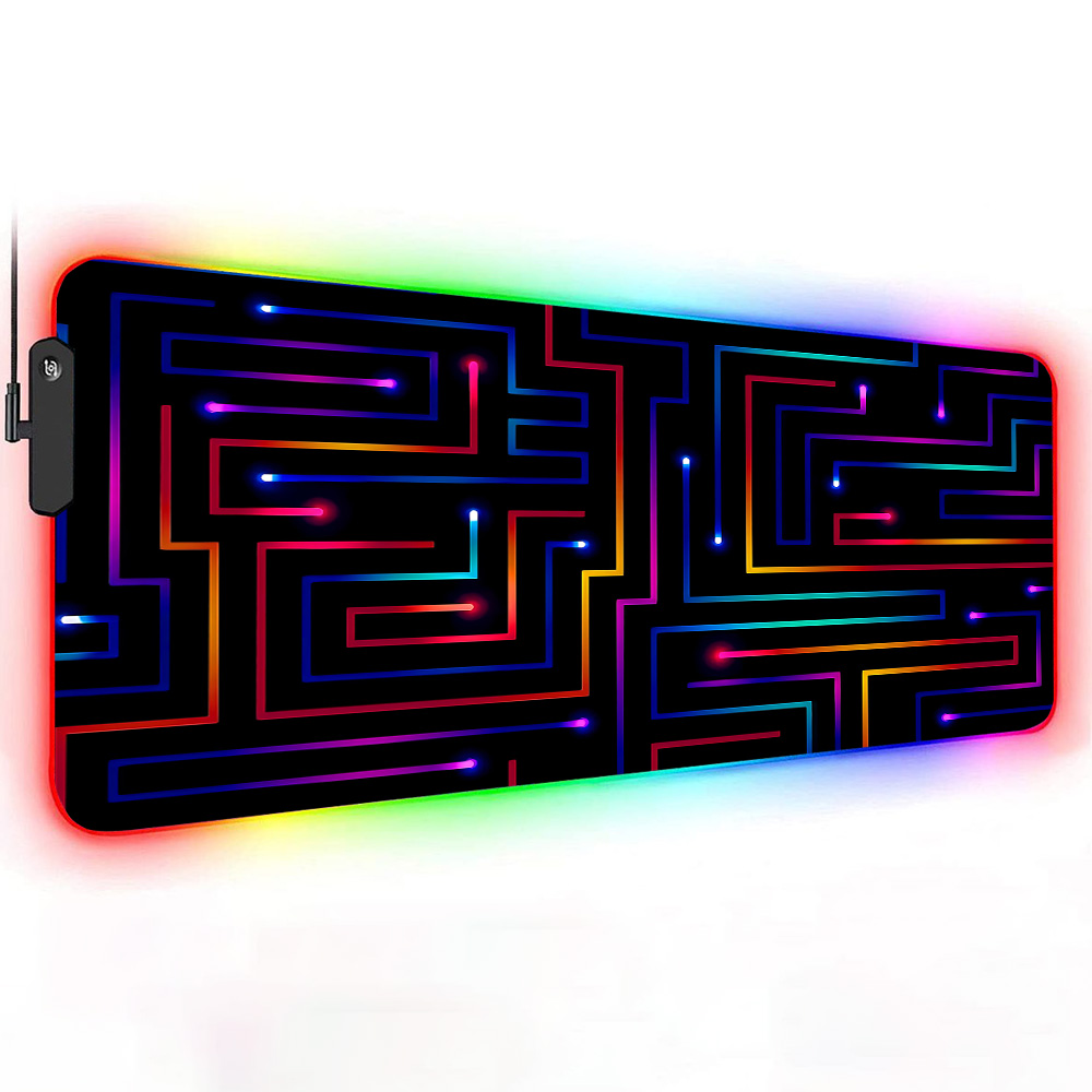 Xxl Mouse Pad 900x400 Neon Cir - Gaming Accessories Pc Setup 评论和价格